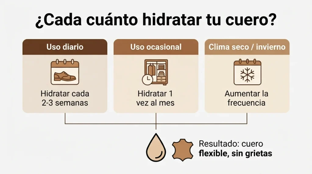 Infografía - Cómo evitar que el cuero de tus zapatos se reseque o agriete Infografía - Cómo evitar que el cuero de tus zapatos se reseque o agriete
