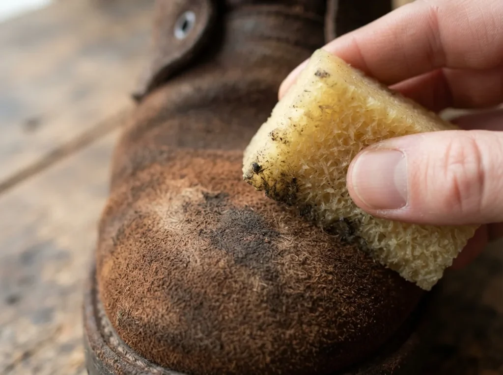 Cómo limpiar zapatos de piel vuelta (nobuck) - detalle 2 Cómo limpiar zapatos de piel vuelta (nobuck) - detalle 2