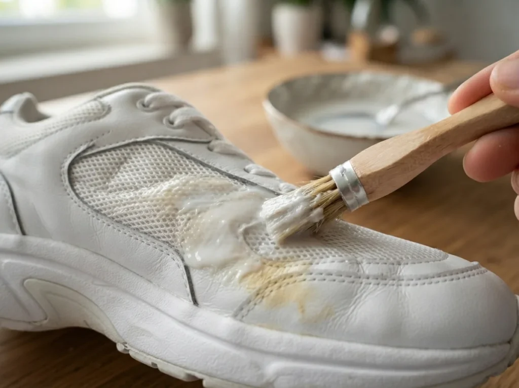 Cómo quitar manchas amarillas de los tenis blancos de tela - detalle 1 Cómo quitar manchas amarillas de los tenis blancos de tela - detalle 1